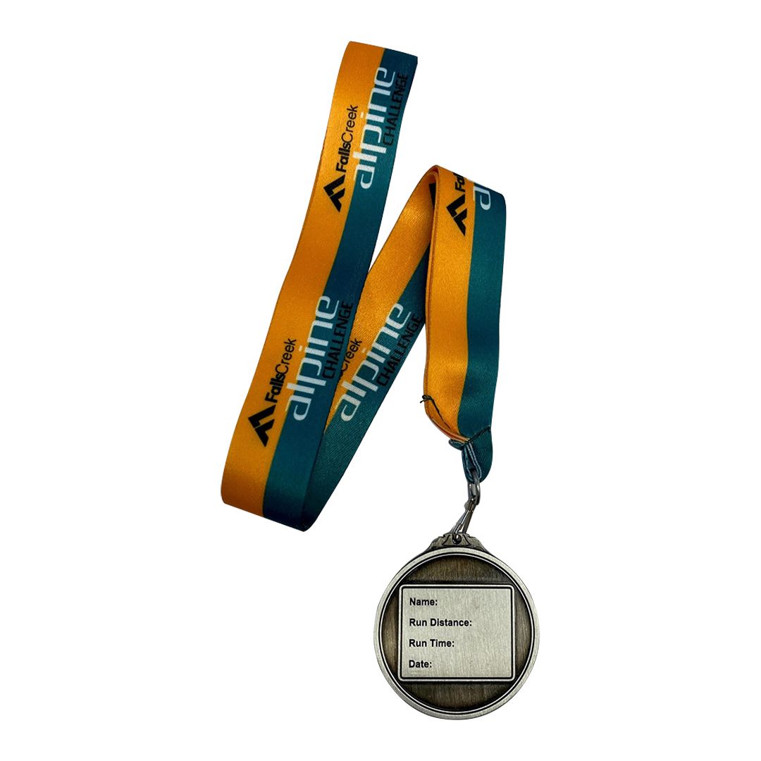 Event medal 51mm x 4mm with ribbon