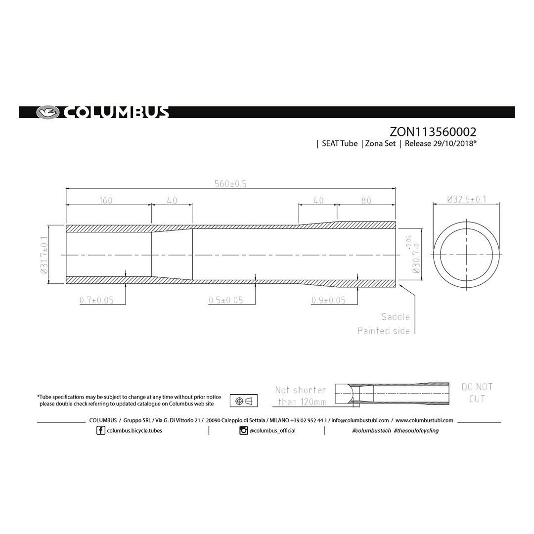 Zona Seat Tube 31.7 EX